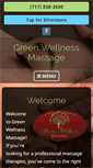 Mobile Screenshot of greenwellnessmassage.com