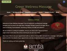 Tablet Screenshot of greenwellnessmassage.com